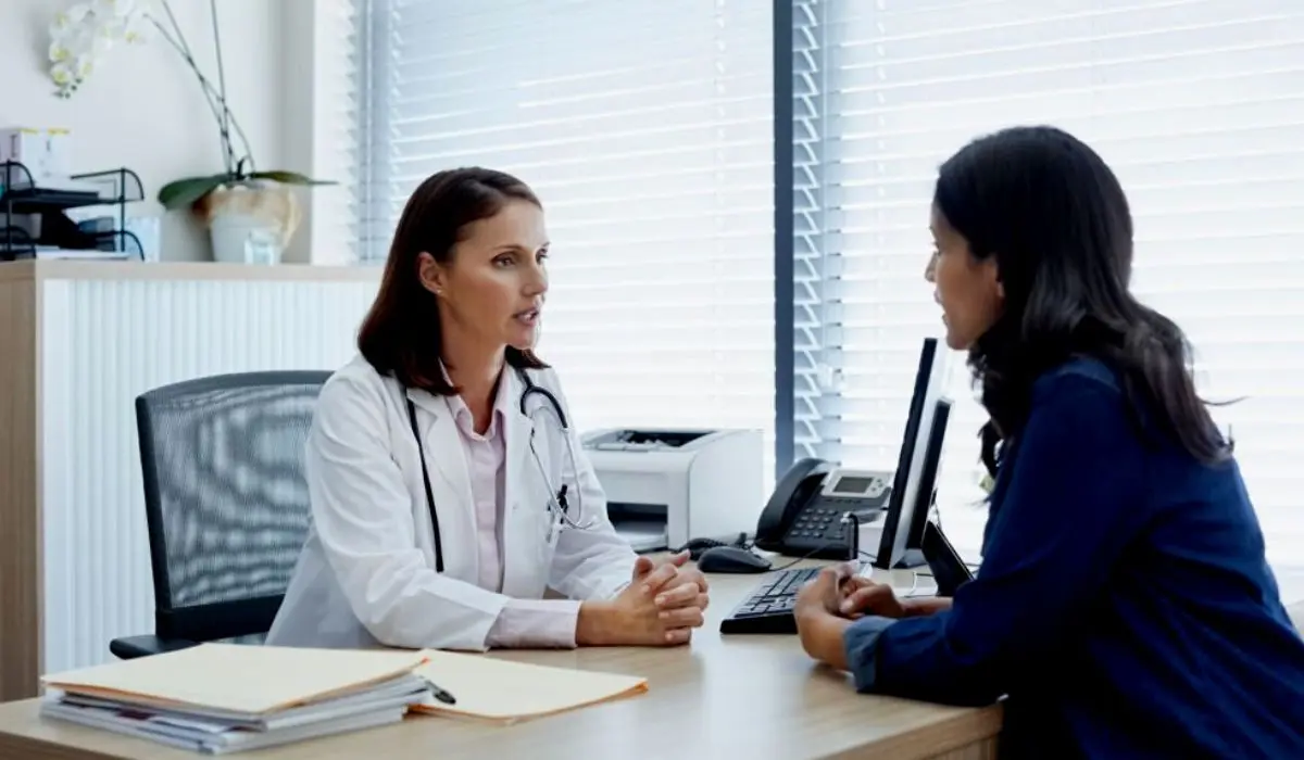 Woman Discussing With Doctor About Abortion
